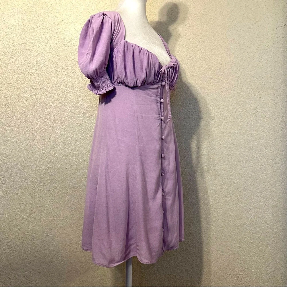 ☀️ Urban Outfitters Eggie Puff Sleeve Mini Dress - Picture 5 of 7